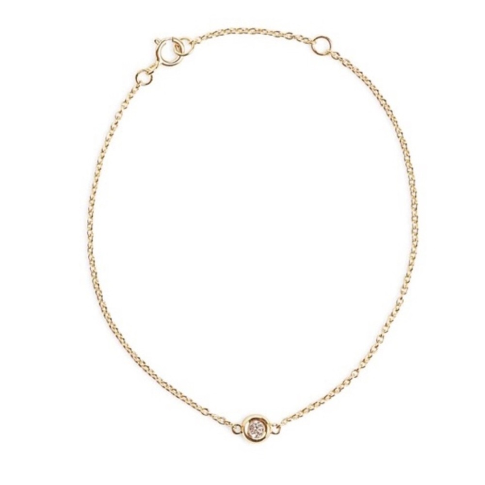 Marrin Costello Soleil 14Kt Gold Plated and Topaz Bracelet pouch Dainty Simple